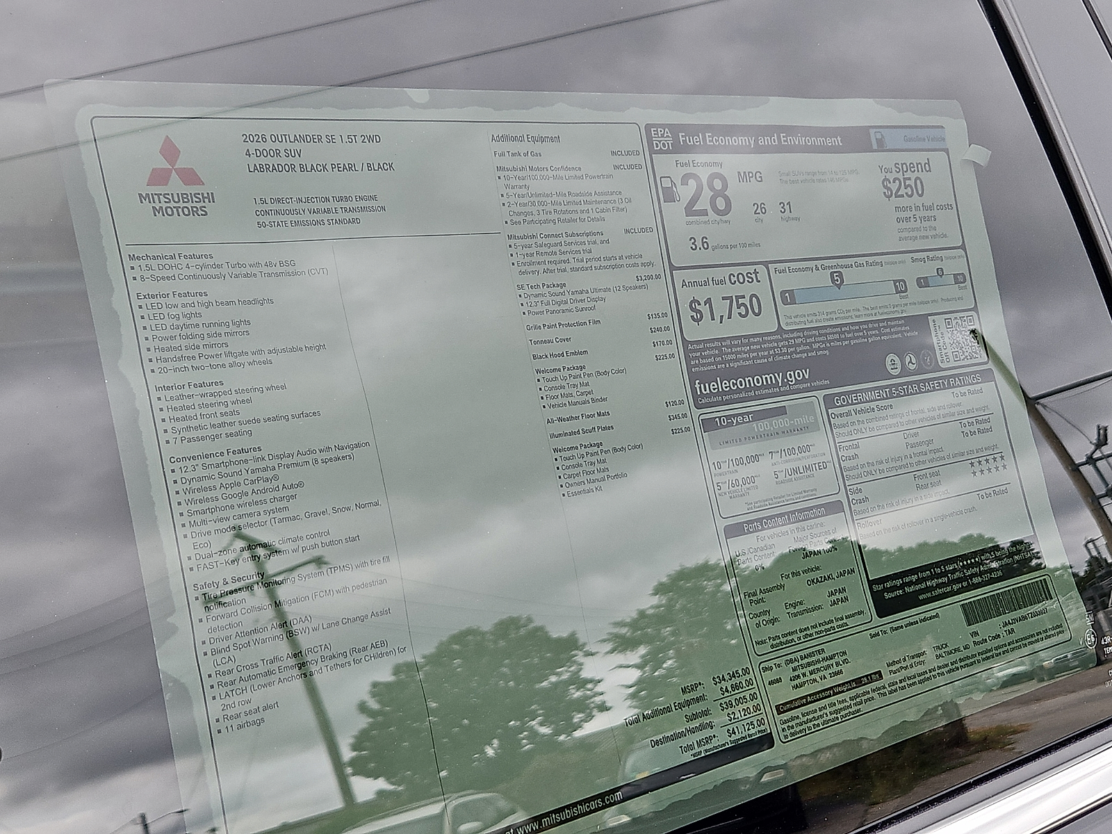 New 2026 Mitsubishi Outlander SUV