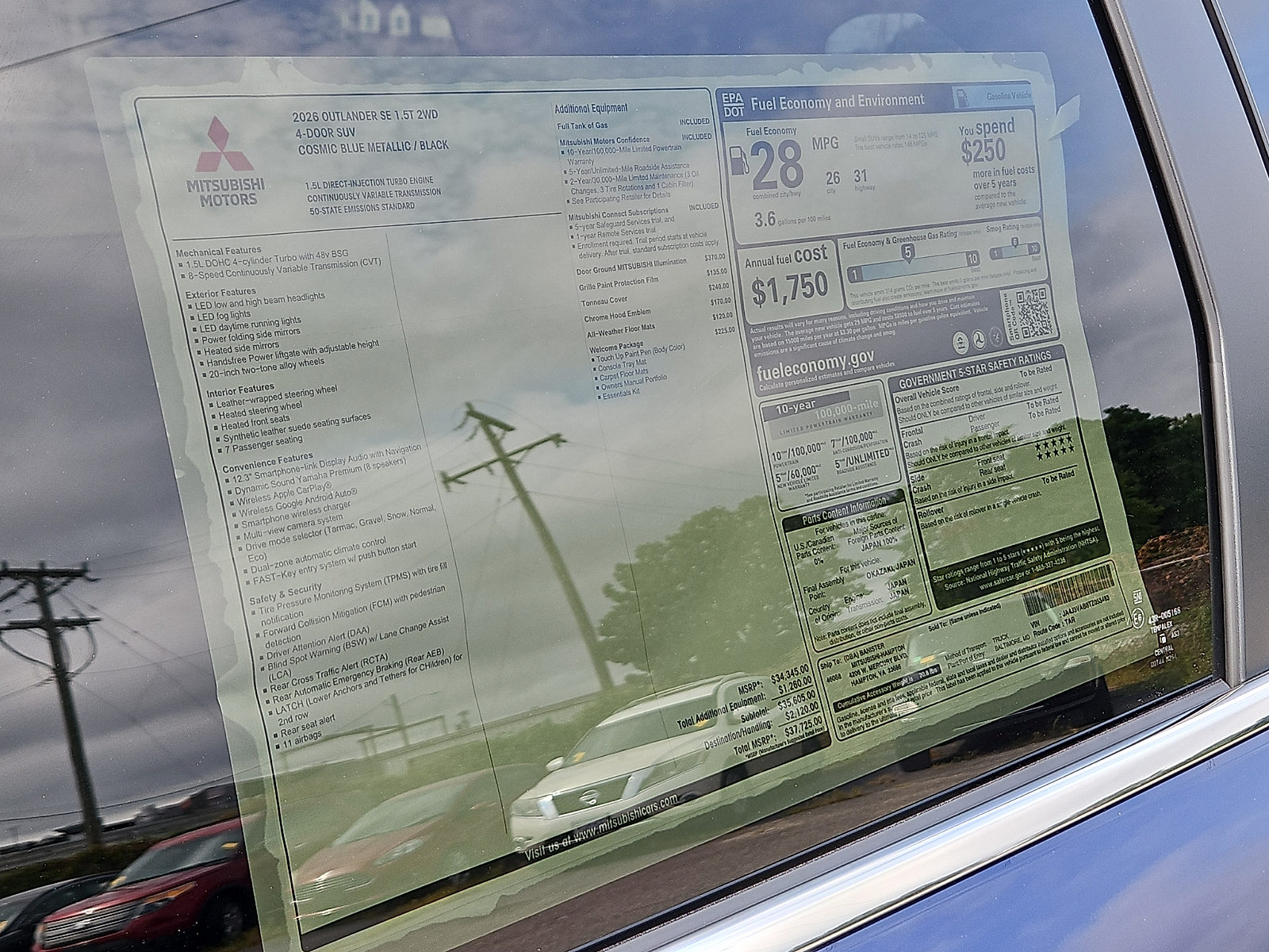New 2026 Mitsubishi Outlander SUV