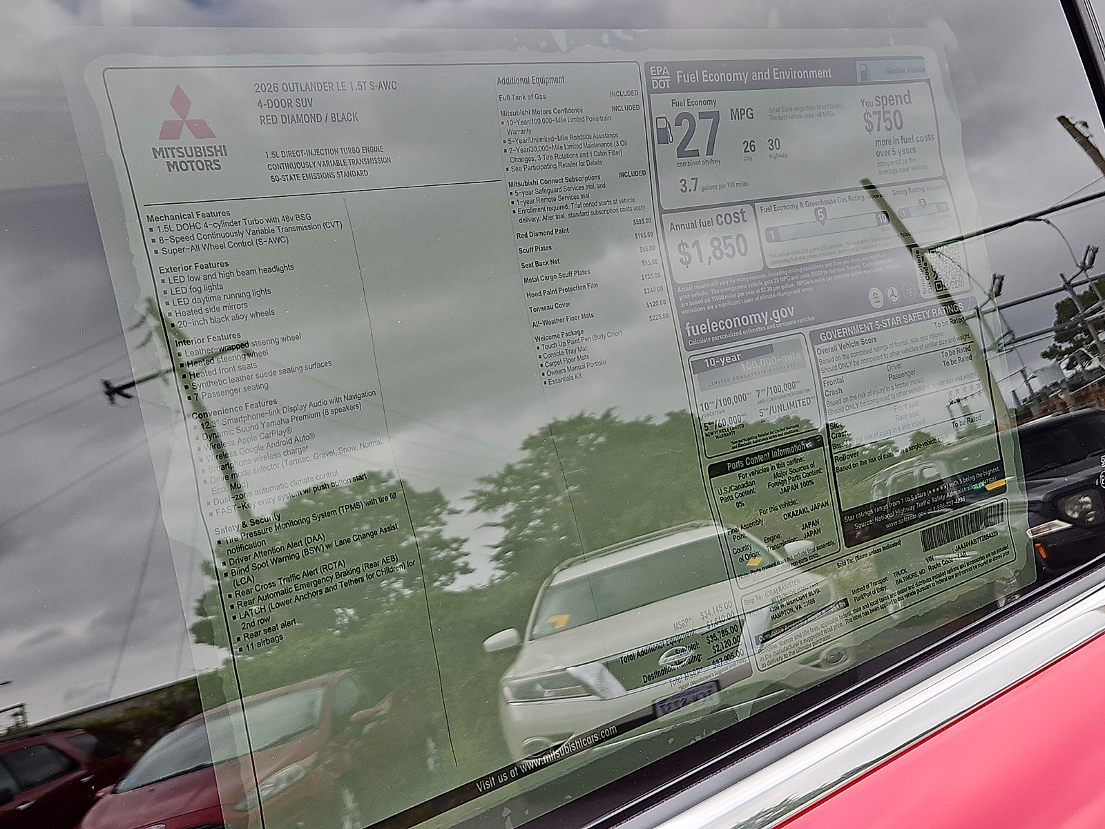 New 2026 Mitsubishi Outlander SUV