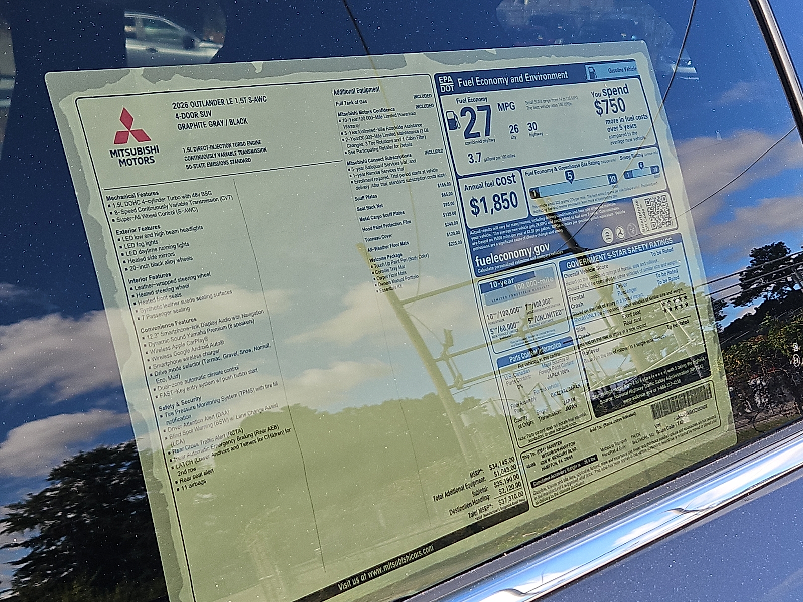 New 2026 Mitsubishi Outlander SUV