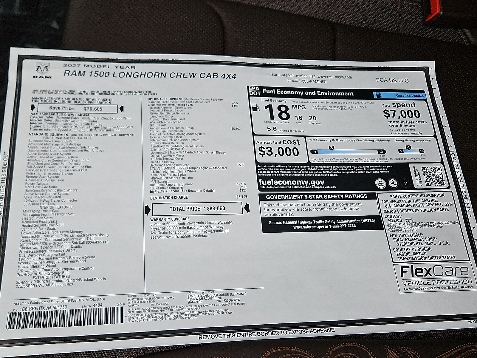 New 2027 Ram 1500 Truck