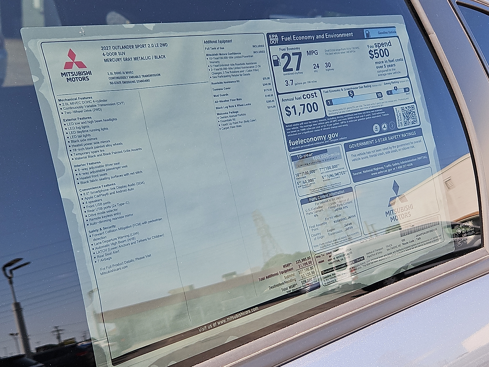 New 2027 Mitsubishi Outlander Sport SUV
