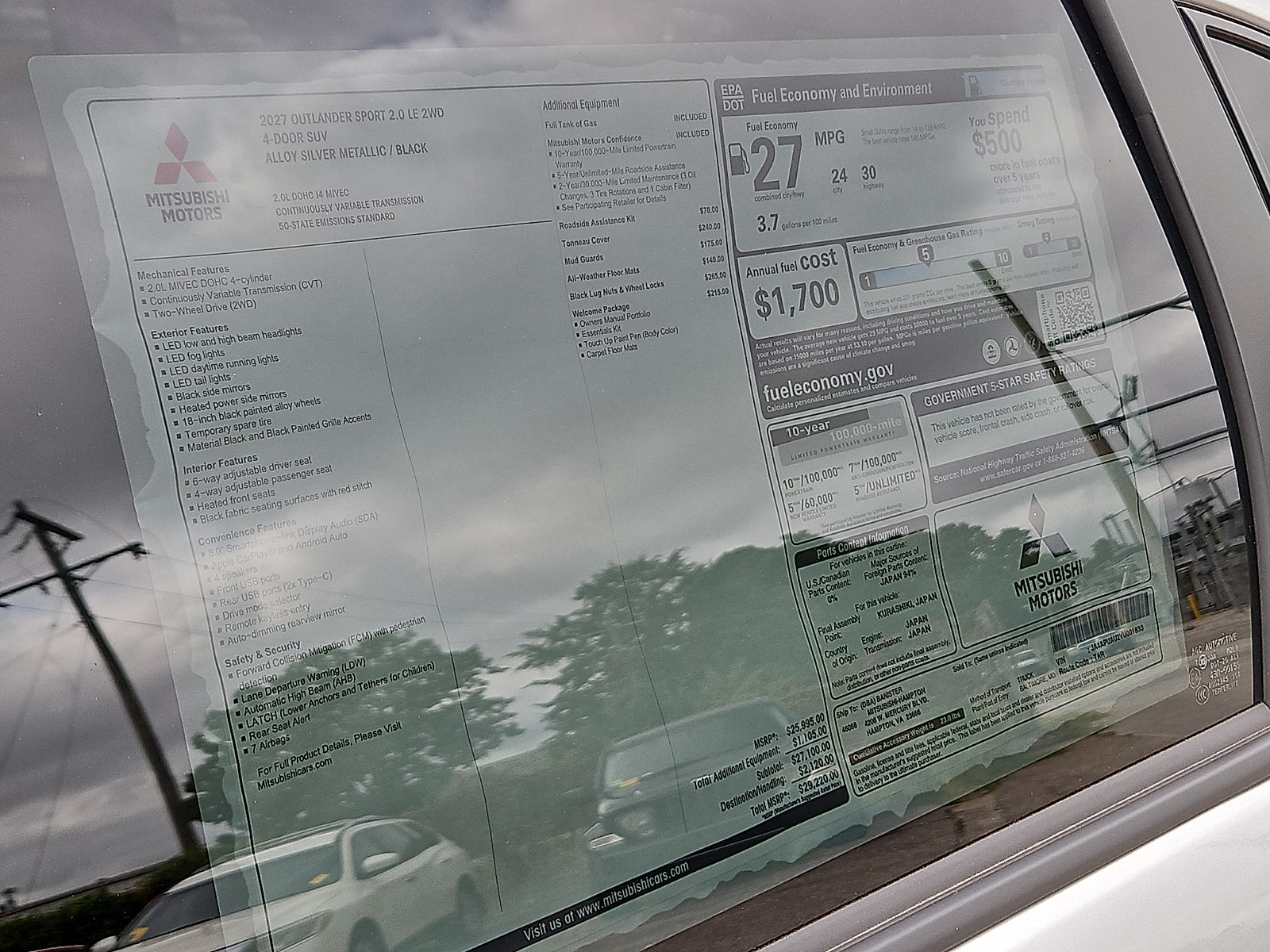 New 2027 Mitsubishi Outlander Sport SUV