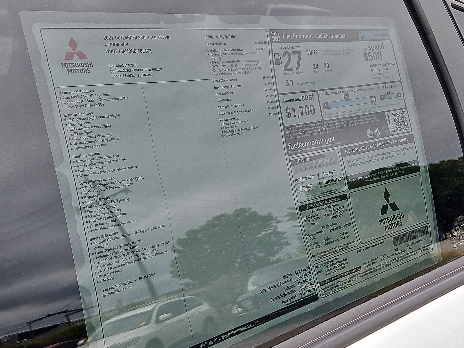 New 2027 Mitsubishi Outlander Sport SUV