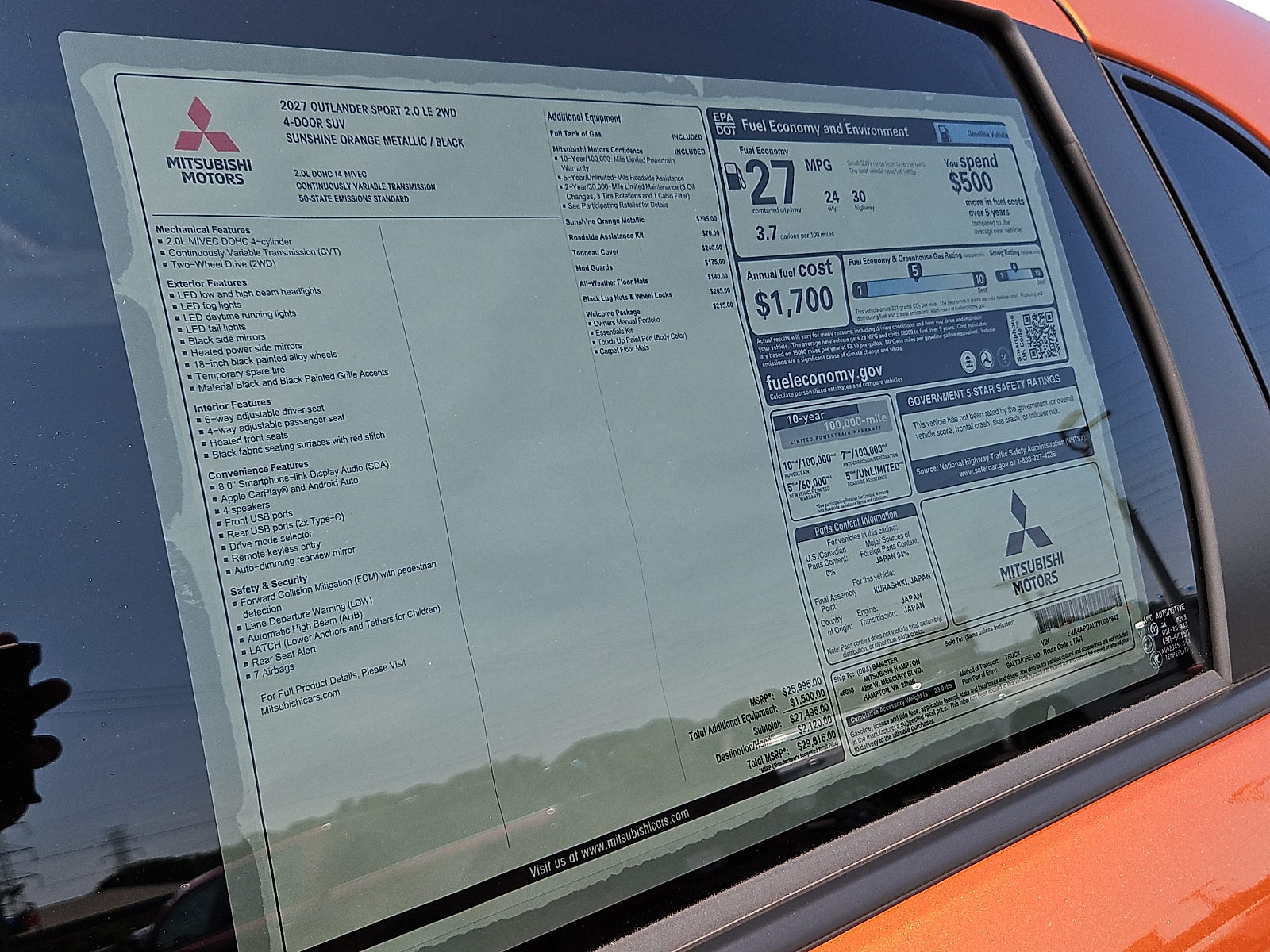 New 2027 Mitsubishi Outlander Sport SUV