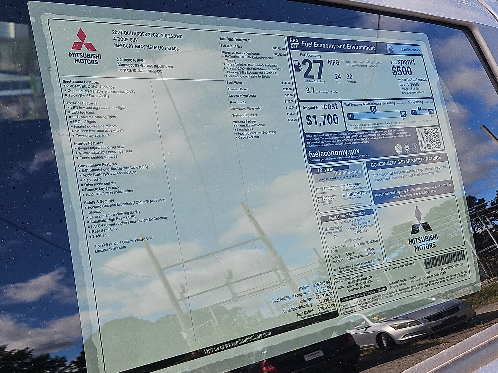 New 2027 Mitsubishi Outlander Sport SUV