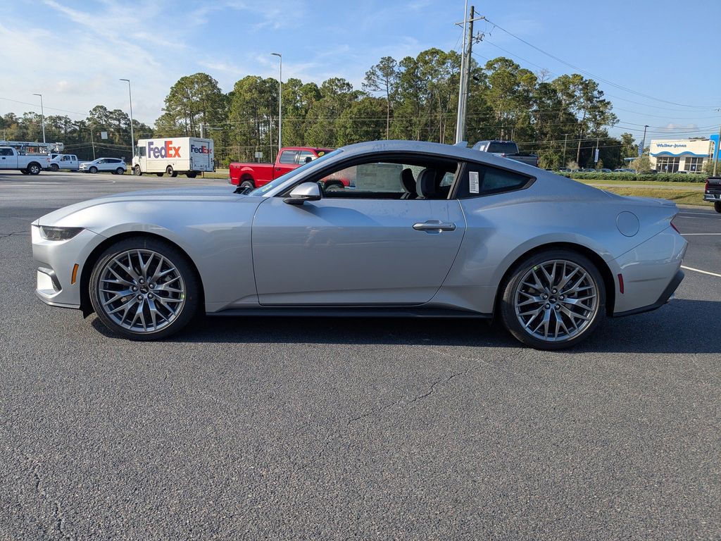 2025 Ford Mustang EcoBoost Premium - Iconic Silver Metallic exterior view 7