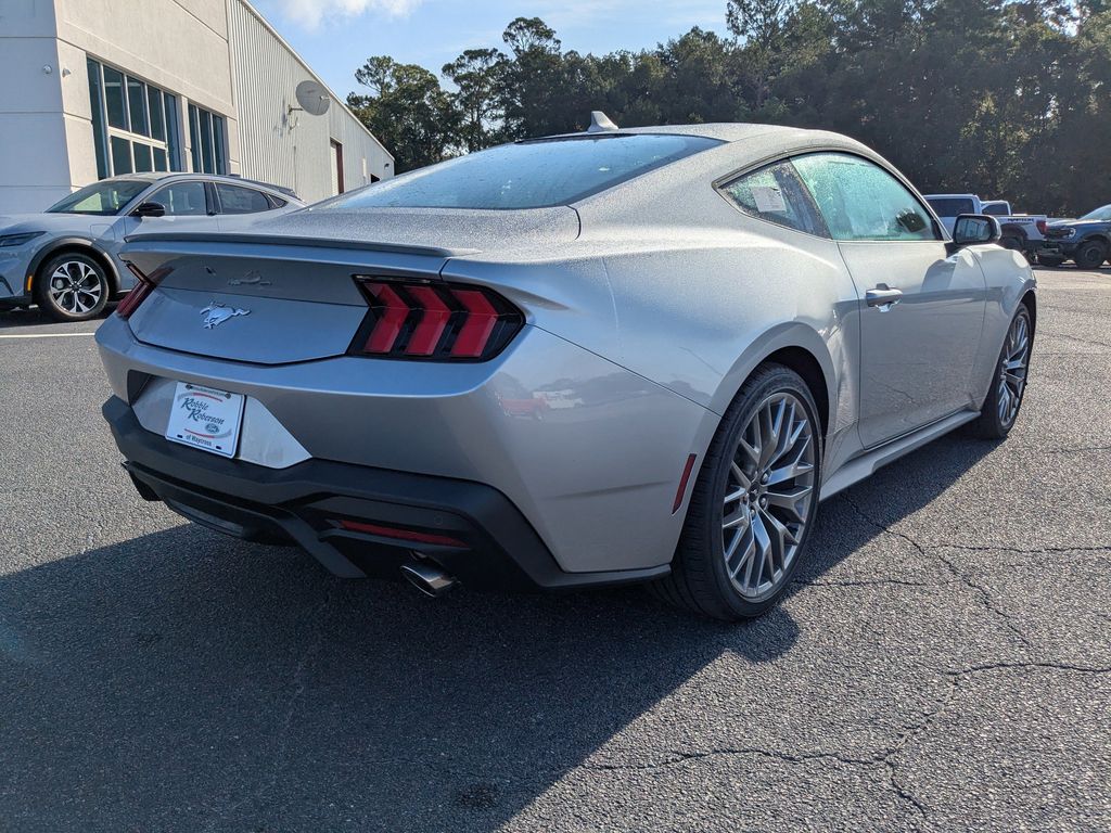 2025 Ford Mustang EcoBoost Premium - Iconic Silver Metallic exterior view 4