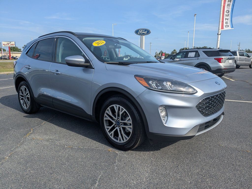 2022 Ford Escape SEL - ICED BLUE SILVER METALLIC exterior view 2