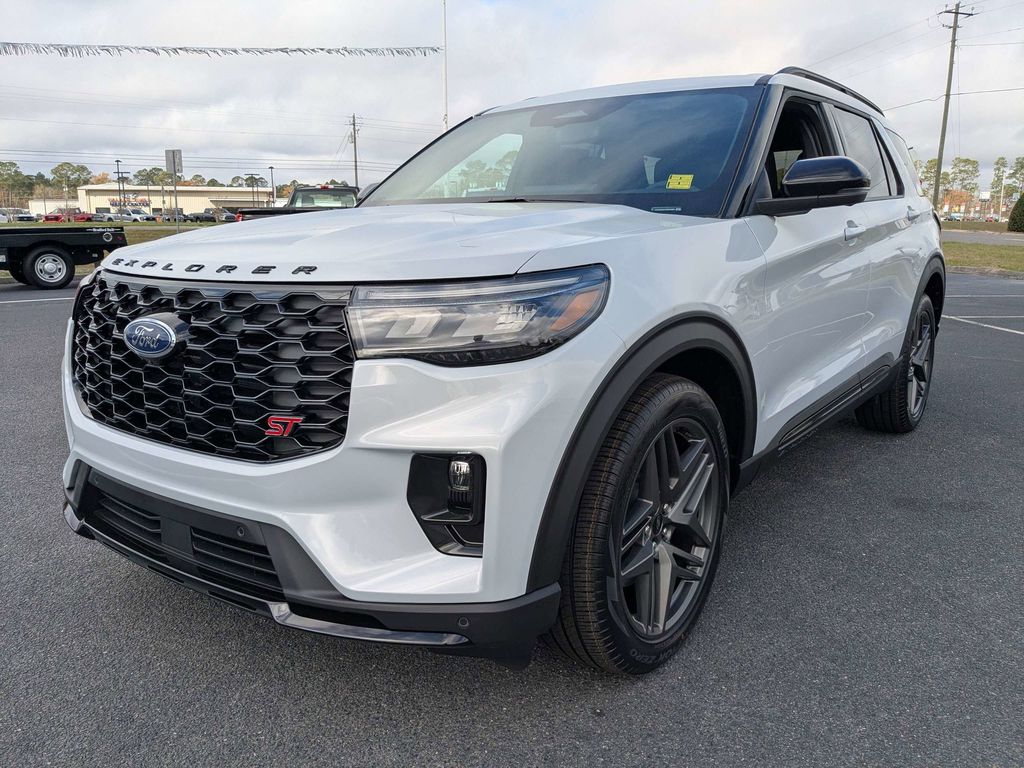 2026 Ford Explorer ST - Space White Metallic exterior view 8