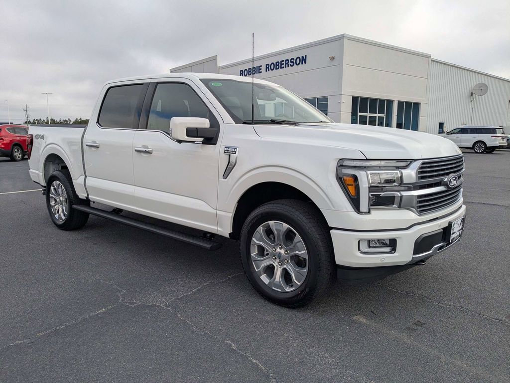 2026 Ford F-150 Platinum - Star White Metallic Tri-Coat exterior view 2