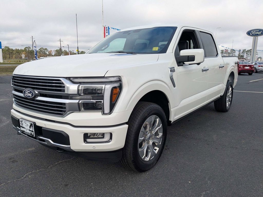 2026 Ford F-150 Platinum - Star White Metallic Tri-Coat exterior view 7