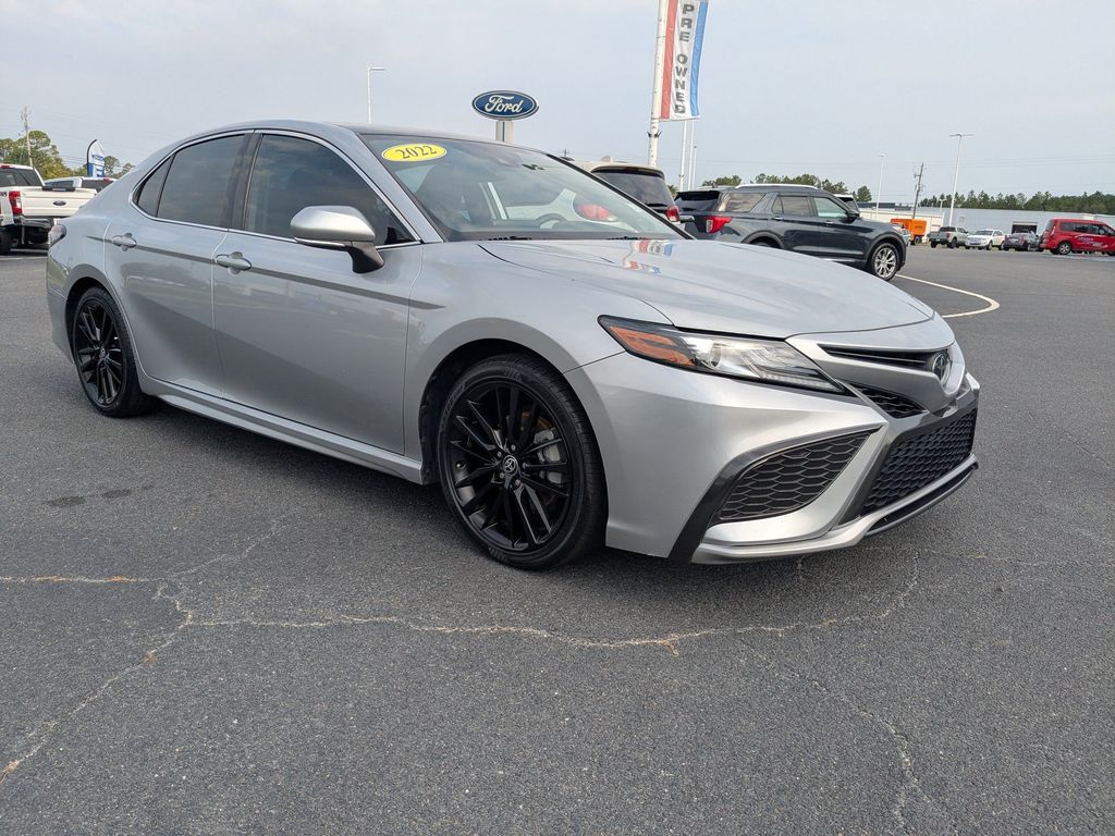 2022 Toyota Camry XSE - Celestial Silver Metallic exterior view 2