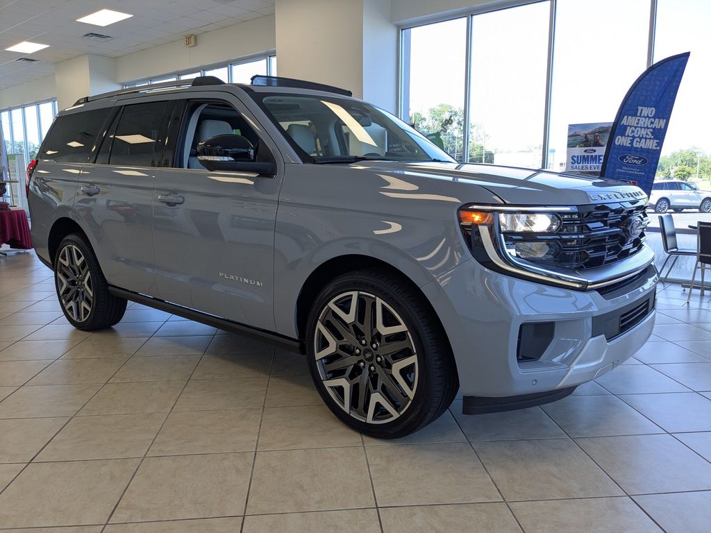 2026 Ford Expedition Platinum - Glacier Gray Metallic Tri-Coat exterior view 2