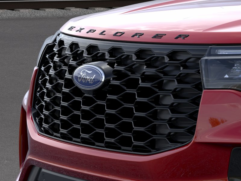 2026 Rapid Red Metallic Tinted Clearcoat Ford Explorer ST-Line RWD SUV