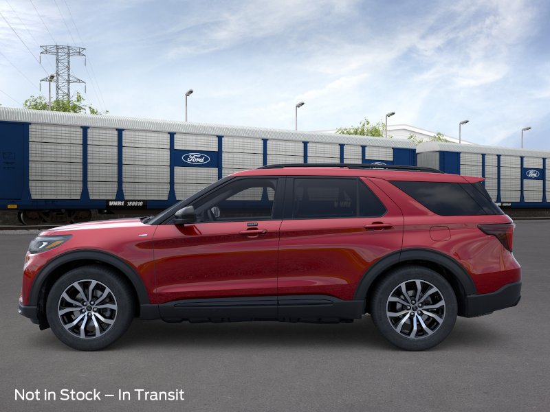 2026 Rapid Red Metallic Tinted Clearcoat Ford Explorer ST-Line RWD SUV