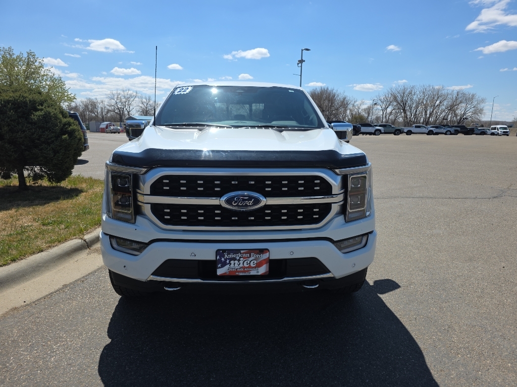 2022 Ford F-150 Platinum - Star White Metallic Tri-Coat exterior view 2