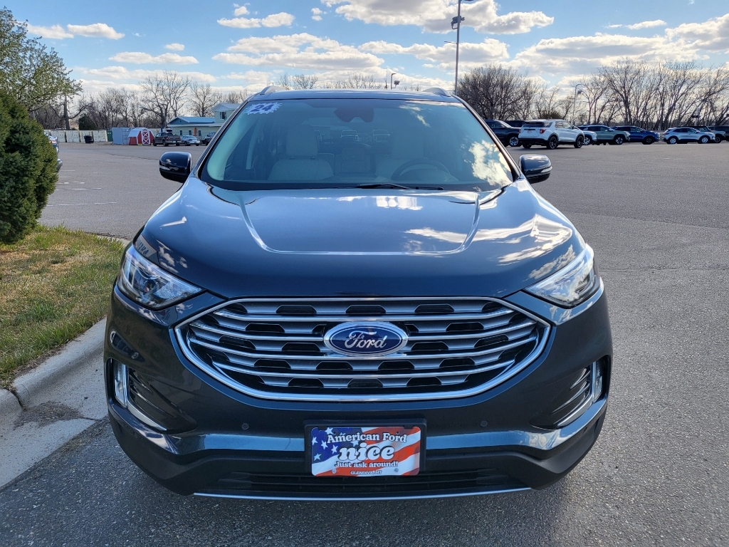 2024 Ford Edge Titanium - Stone Blue Metallic exterior view 2