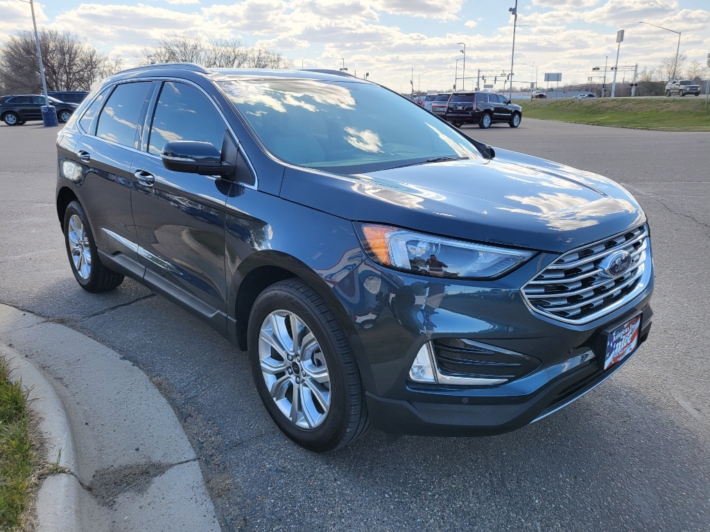 2024 Ford Edge Titanium - Stone Blue Metallic exterior view 3
