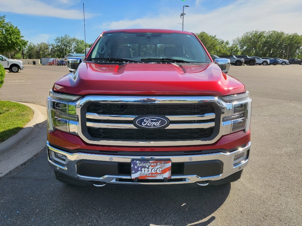 2024 Ford F-150 LARIAT - Rapid Red Metallic Tinted Clearcoat exterior view 2