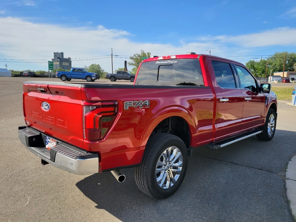 2024 Ford F-150 LARIAT - Rapid Red Metallic Tinted Clearcoat exterior view 4