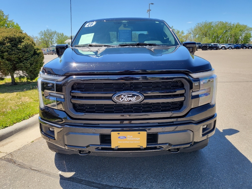 2025 Ford F-150 LARIAT - AGATE BLACK METALLIC exterior view 2