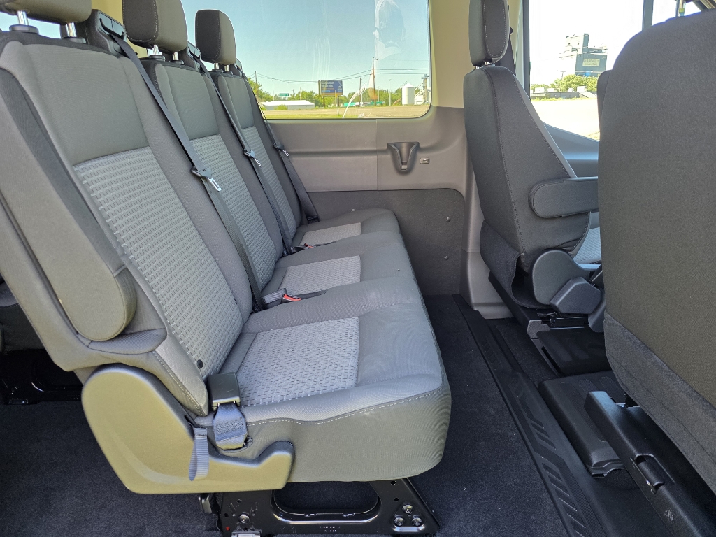 2025 Ford Transit Wagon T-350 Med Roof Slide - Oxford White exterior view 17