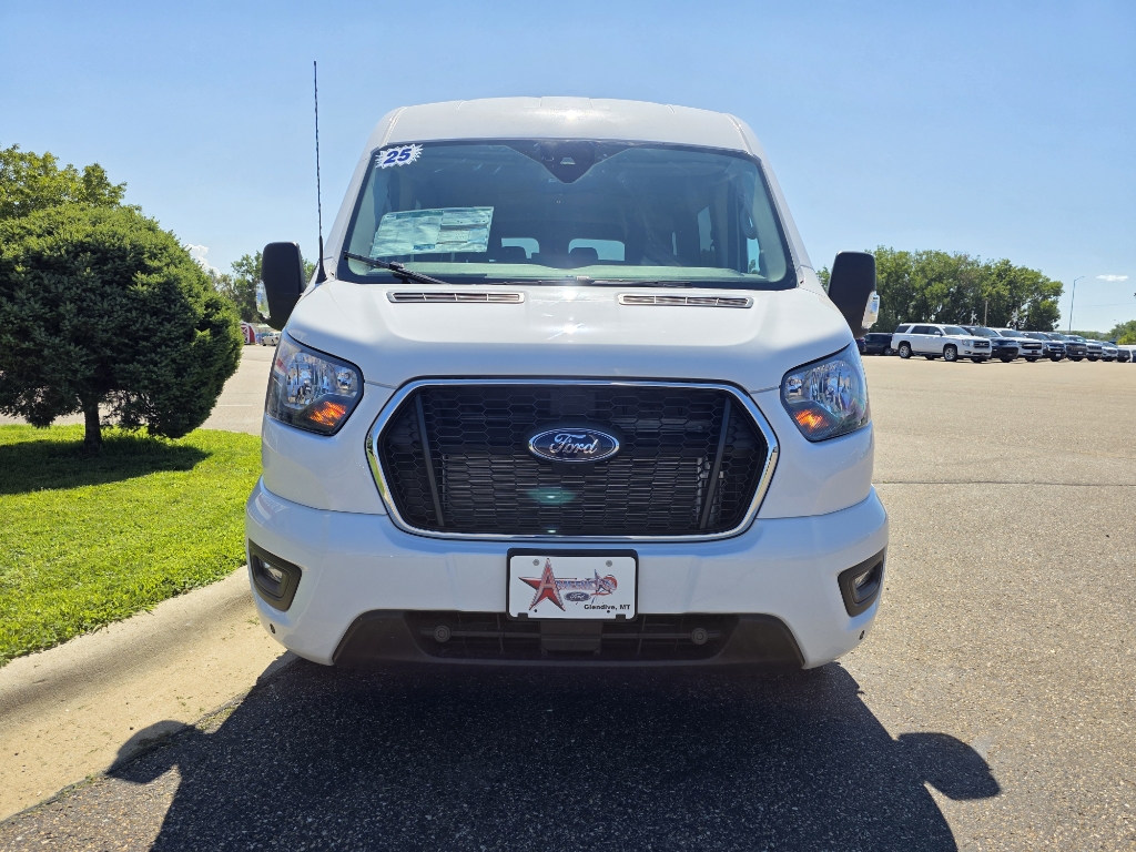2025 Ford Transit Wagon T-350 Med Roof Slide - Oxford White exterior view 2