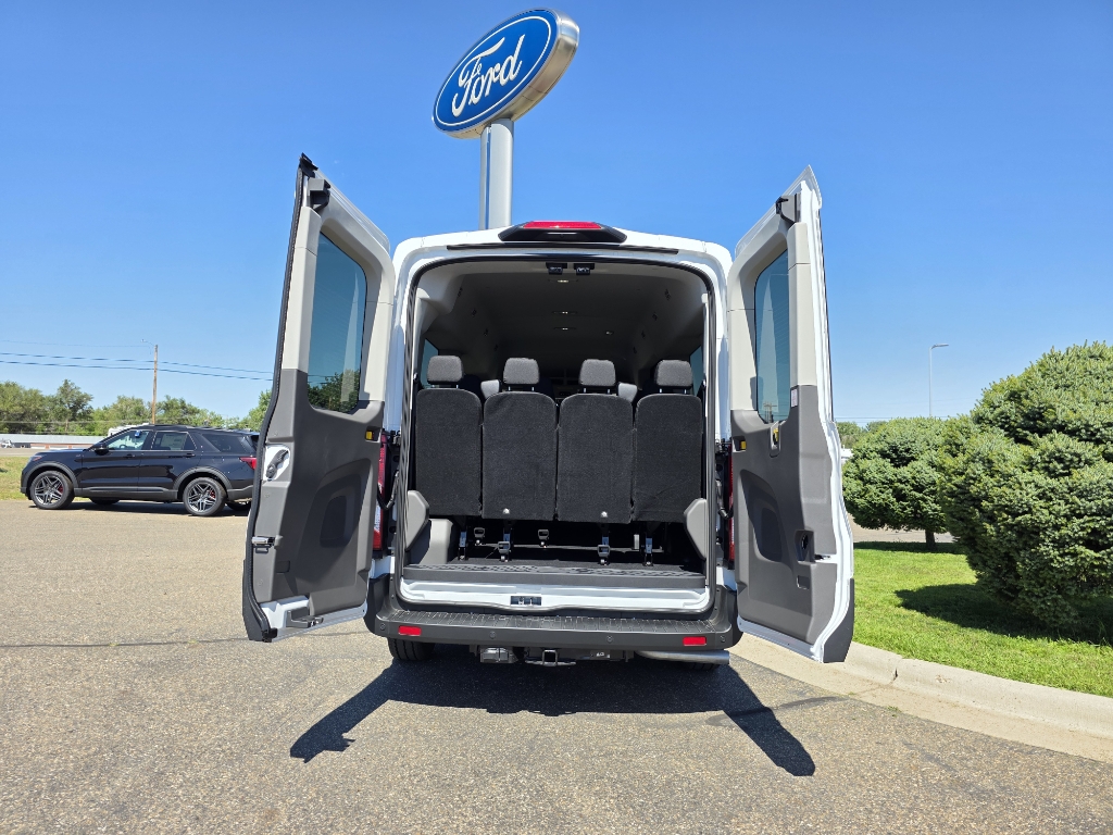 2025 Ford Transit Wagon T-350 Med Roof Slide - Oxford White exterior view 7