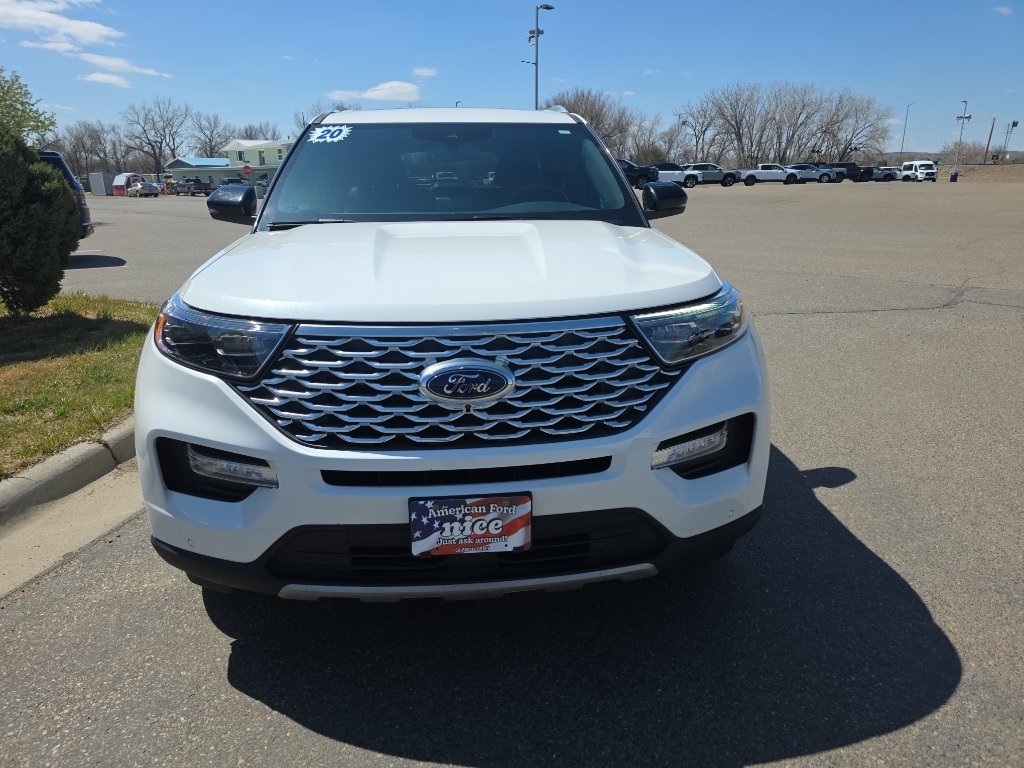2020 Ford Explorer Platinum - Star White Metallic Tri-Coat exterior view 13