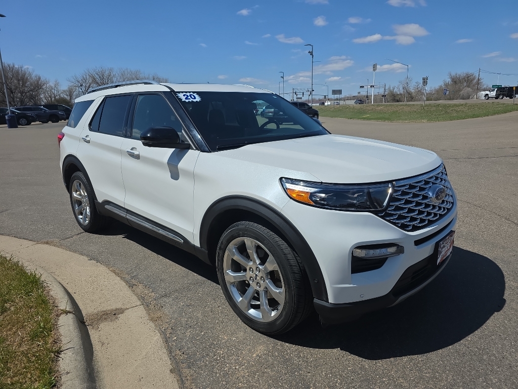 2020 Ford Explorer Platinum - Star White Metallic Tri-Coat exterior view 14