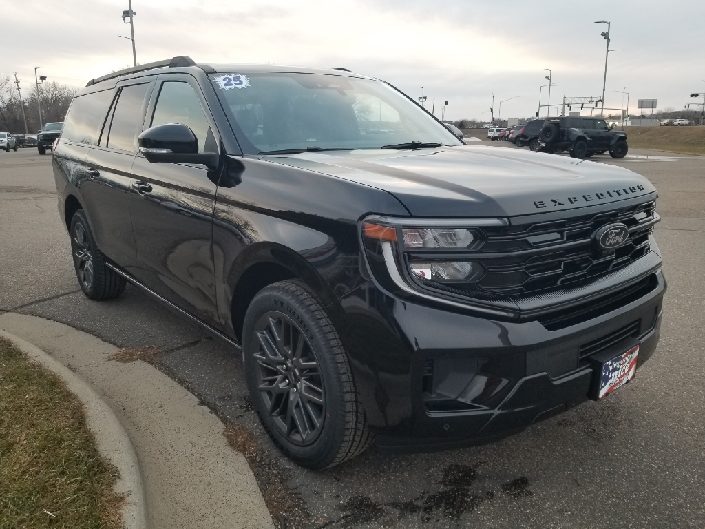 2025 Ford Expedition MAX Platinum - Agate Black Metallic exterior view 3