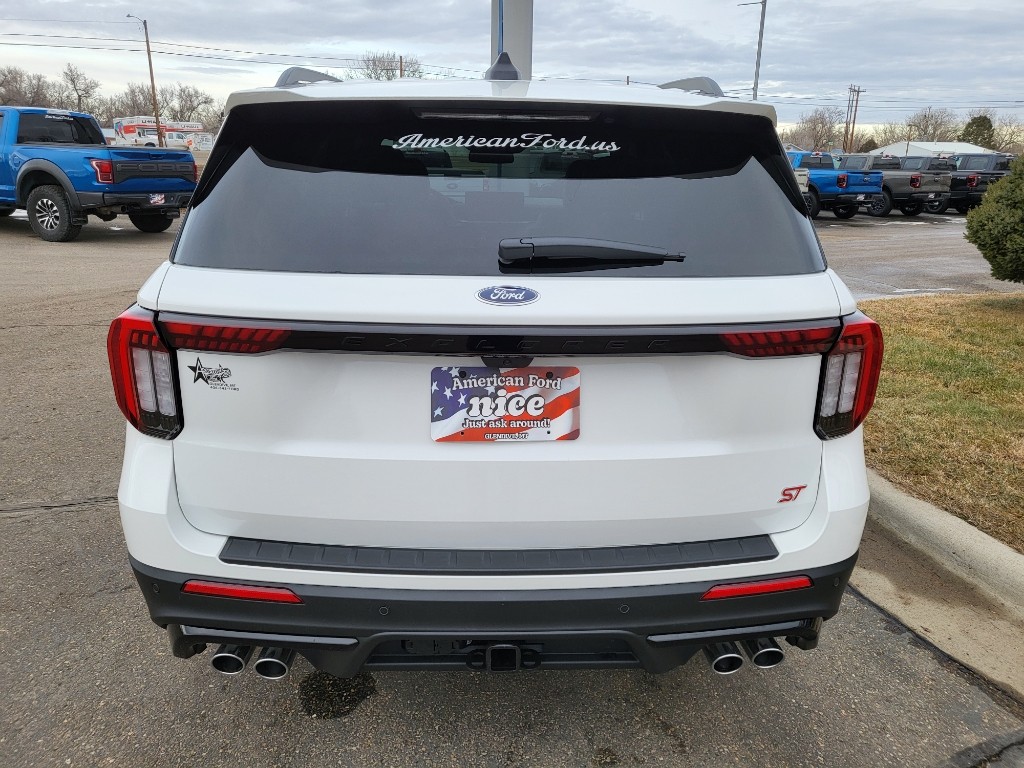 2026 Ford Explorer ST - Star White Metallic Tri-Coat exterior view 5