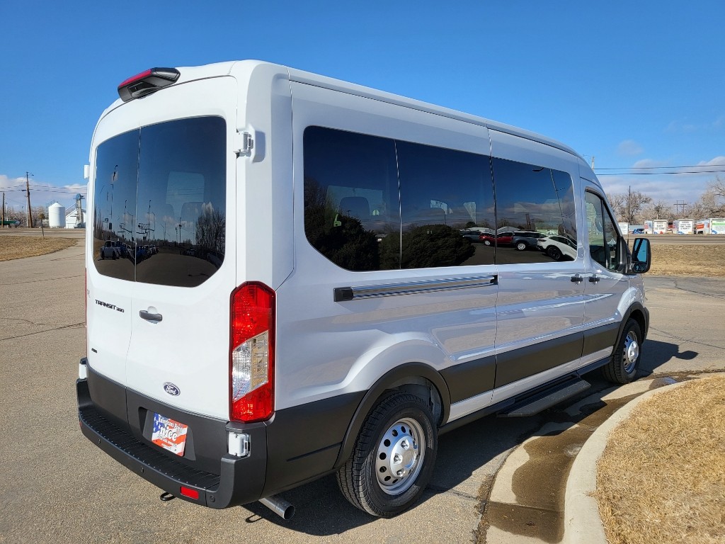 2026 Ford Transit Wagon T-350 Med Roof Slide - Oxford White exterior view 4