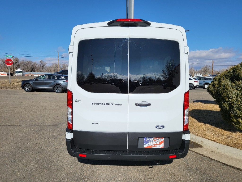 2026 Ford Transit Wagon T-350 Med Roof Slide - Oxford White exterior view 5