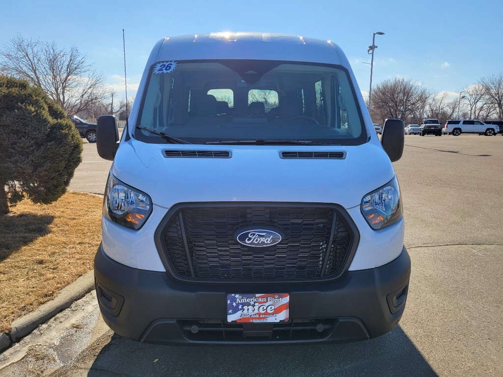 2026 Ford Transit Wagon T-350 Med Roof Slide - Oxford White exterior view 2