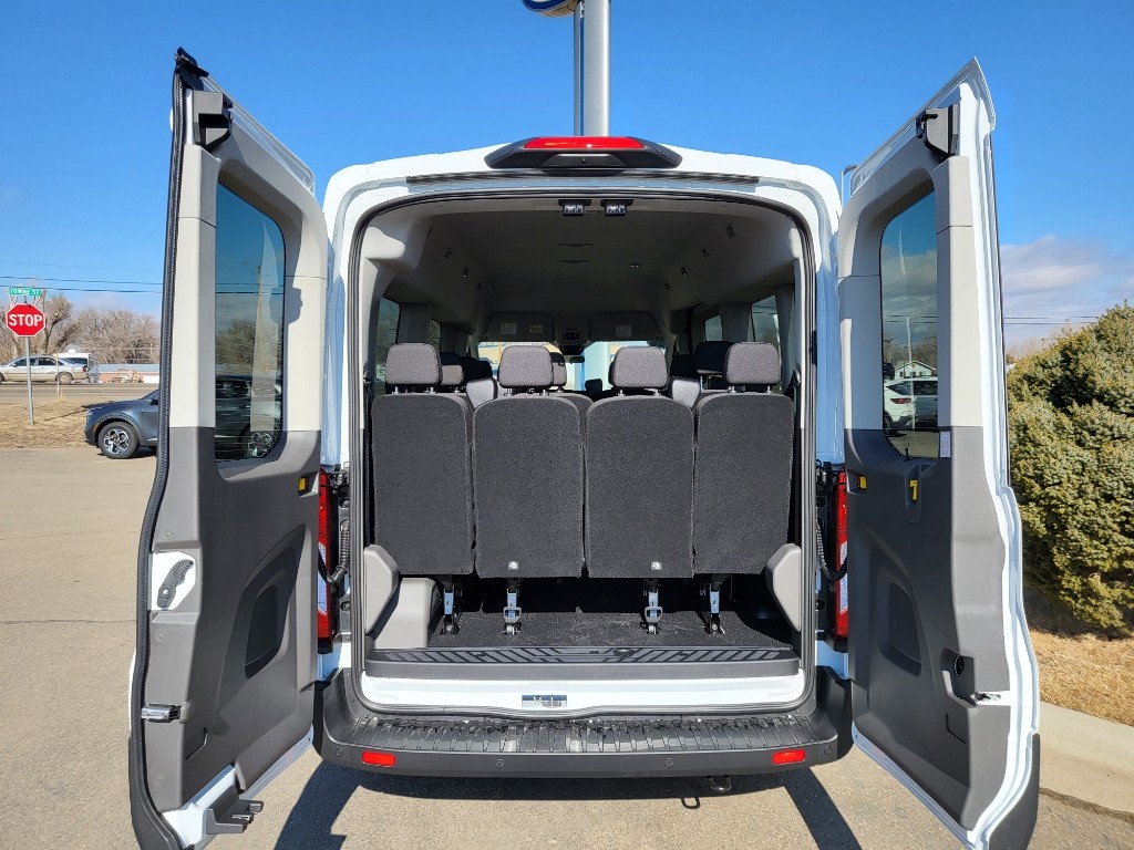 2026 Ford Transit Wagon T-350 Med Roof Slide - Oxford White exterior view 6