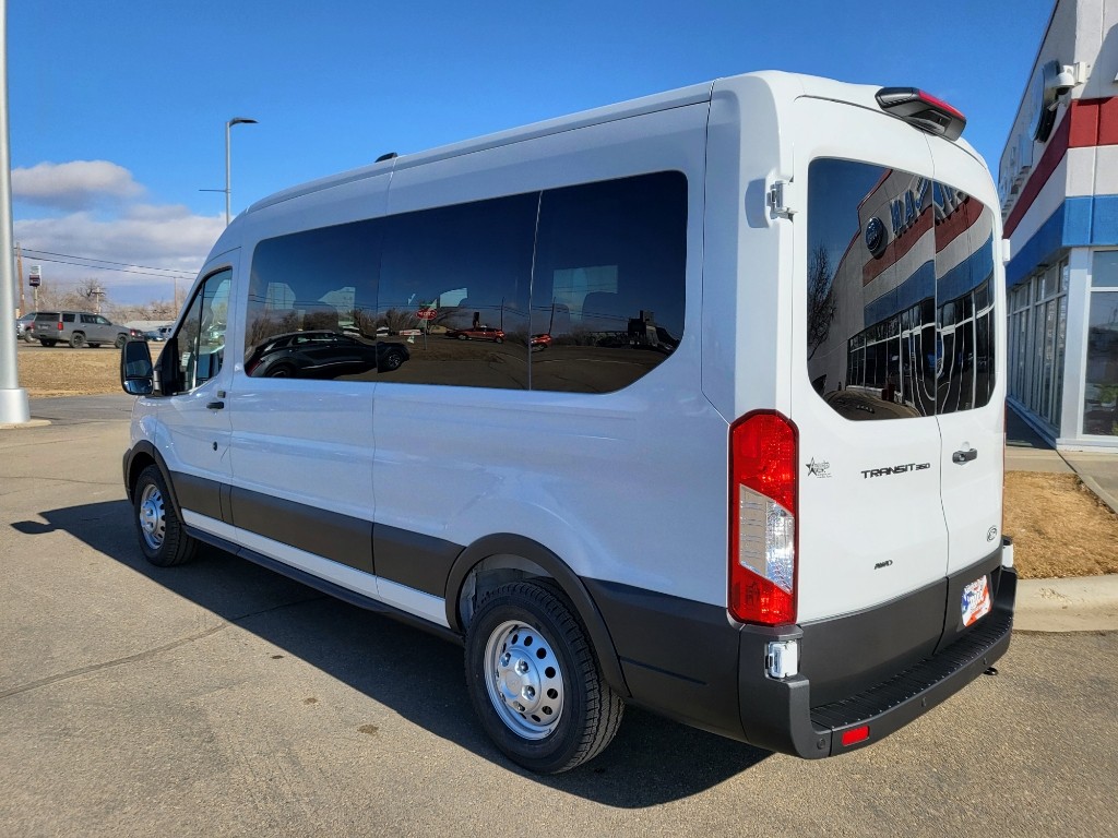 2026 Ford Transit Wagon T-350 Med Roof Slide - Oxford White exterior view 7