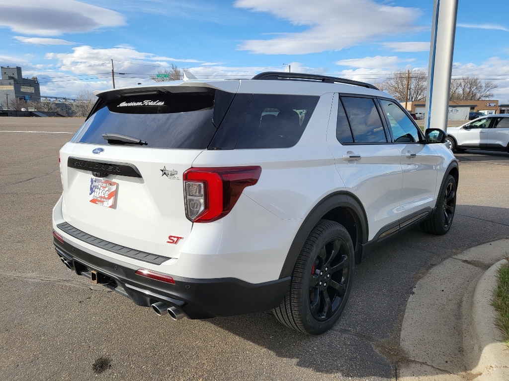 2023 Ford Explorer ST - Star White Metallic Tri-Coat exterior view 4