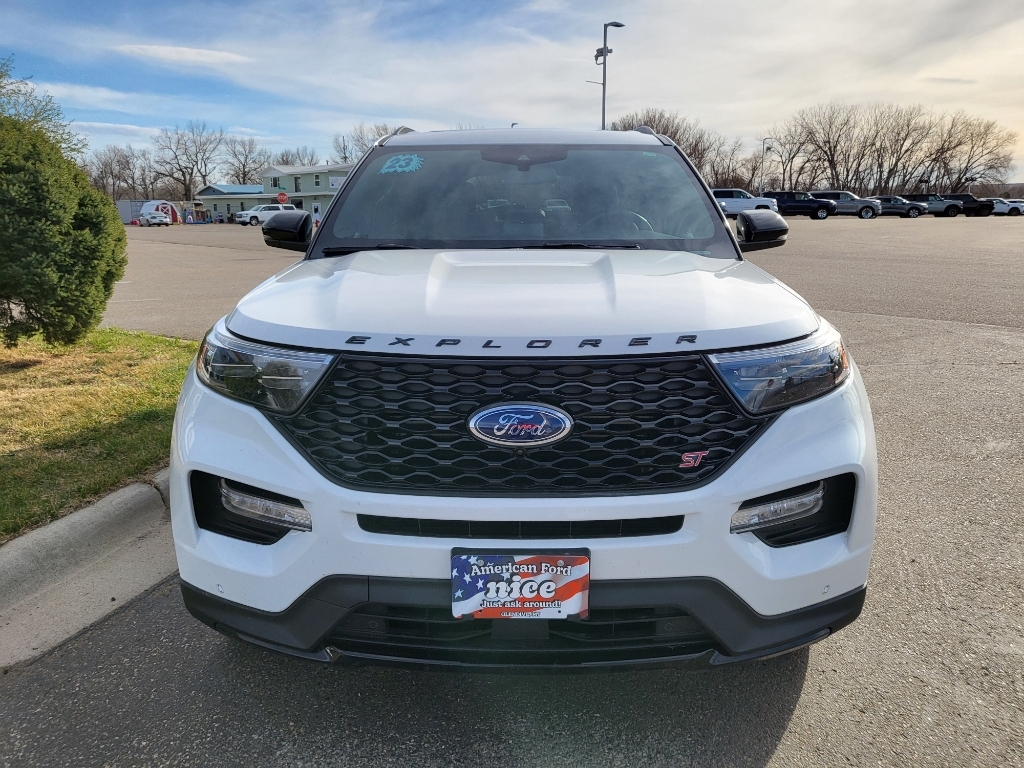2023 Ford Explorer ST - Star White Metallic Tri-Coat exterior view 2