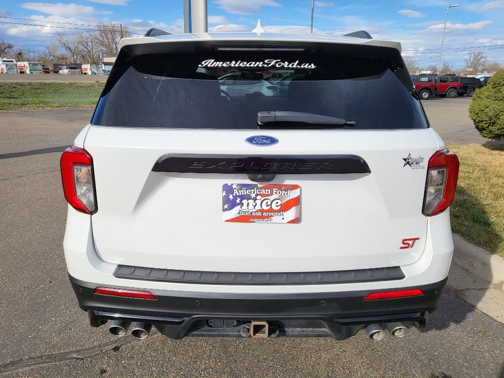 2023 Ford Explorer ST - Star White Metallic Tri-Coat exterior view 5