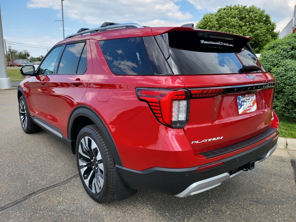 2026 Ford Explorer Platinum - Rapid Red Metallic Tinted Clearcoat exterior view 9
