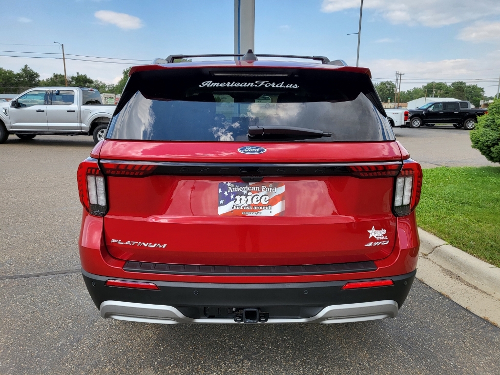 2026 Ford Explorer Platinum - Rapid Red Metallic Tinted Clearcoat exterior view 5