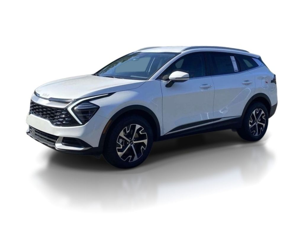 2025 Kia Sportage Hybrid EX - Snow White Pearl exterior view 2