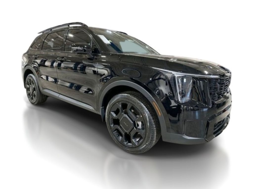 2026 Kia Sorento X-Line SX Prestige - Ebony Black exterior view 2