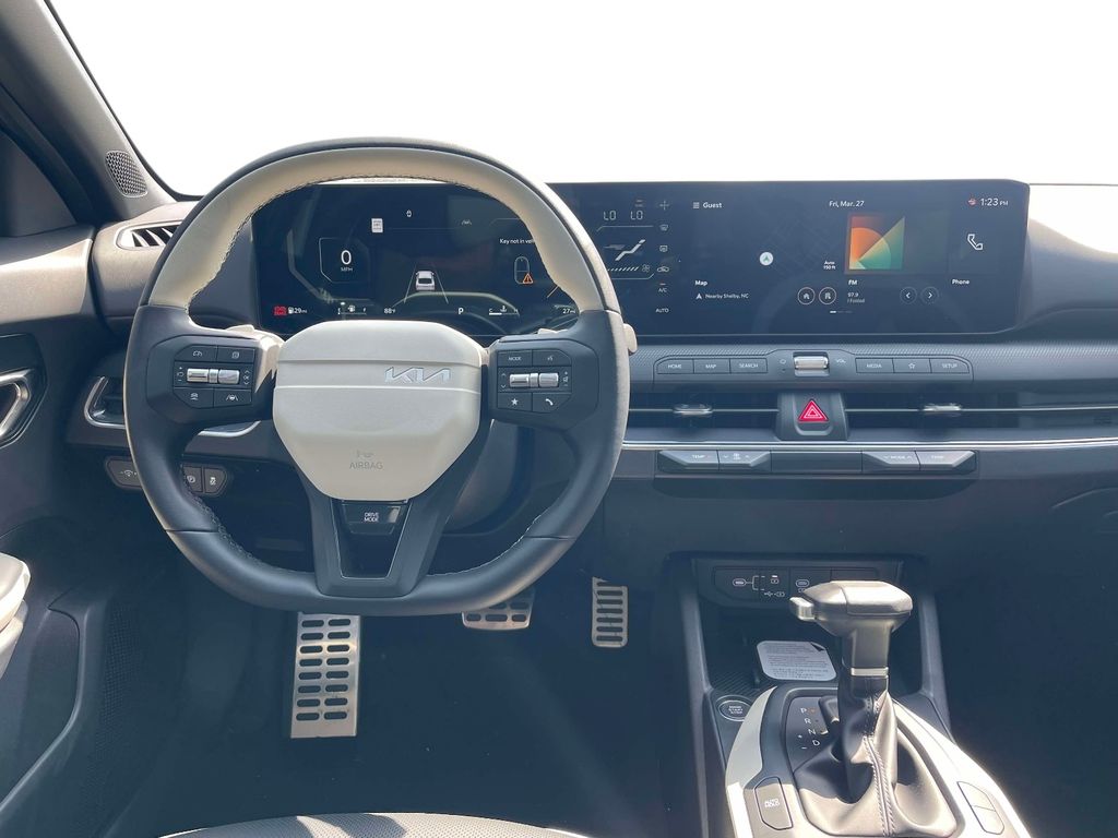2025 Kia K4 GT-Line Turbo - Snow White Pearl exterior view 11