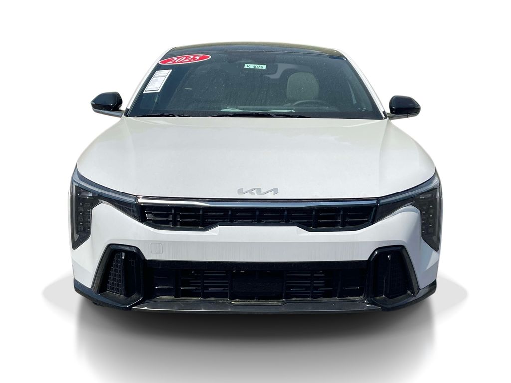 2025 Kia K4 GT-Line Turbo - Snow White Pearl exterior view 2