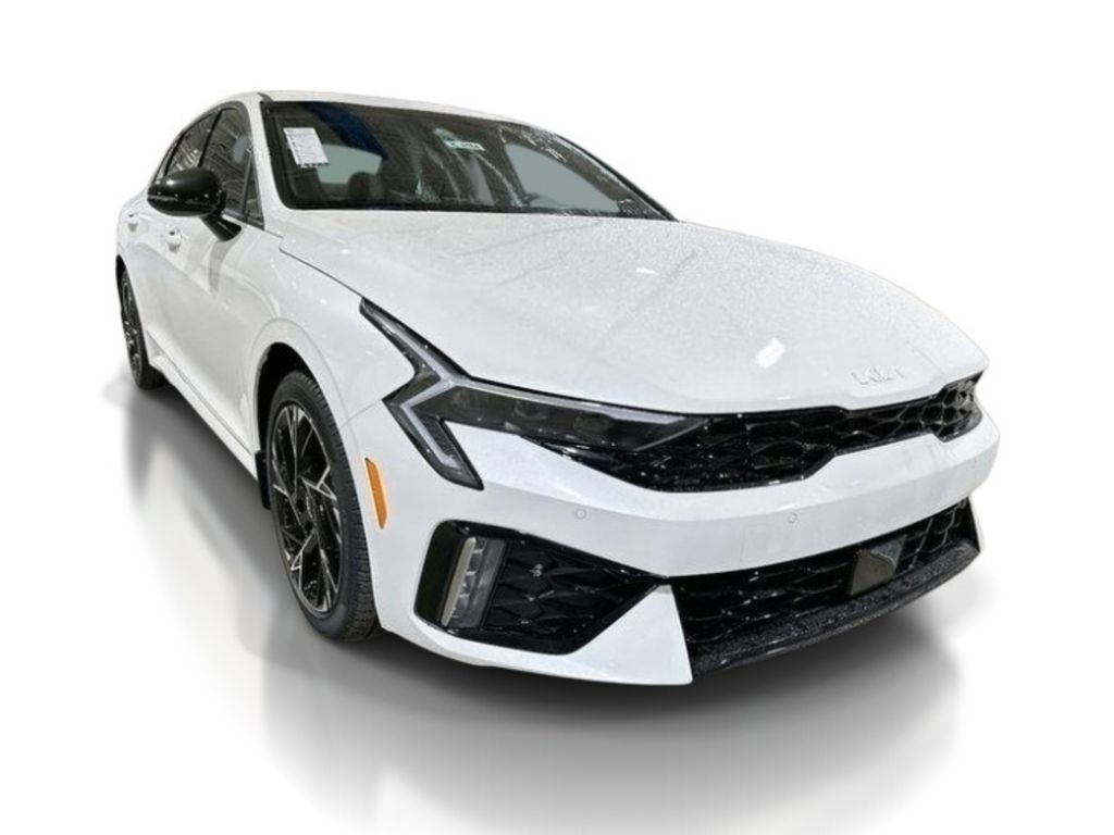 2026 Kia K5 GT-Line - Snow White Pearl exterior view 2