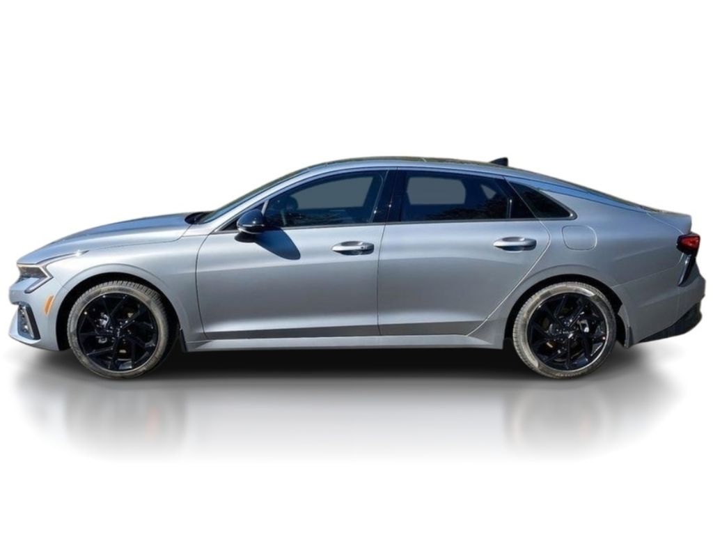 2026 Kia K5 GT-Line - Steel Matte Gray exterior view 4