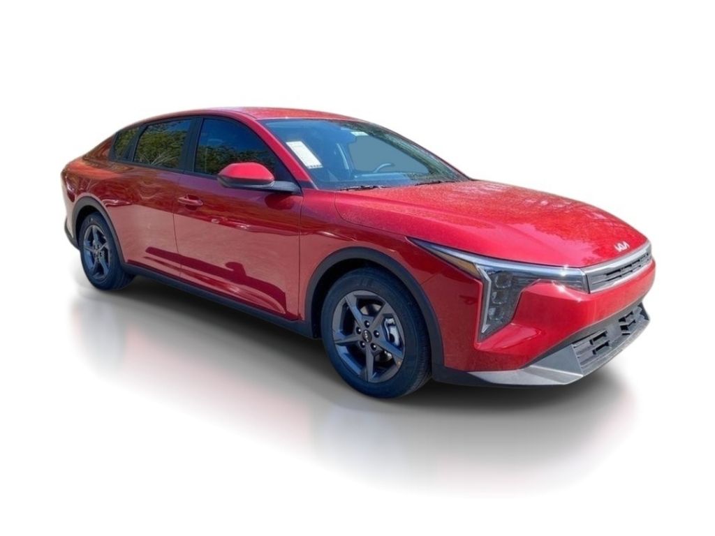 2026 Kia K4 LXS - Currant Red exterior view 2